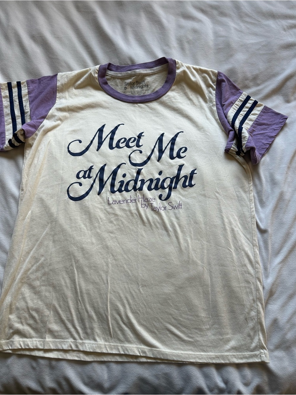 Taylor Swift Midnights Official Merch “Meet me at Midnight”  colorblocked tee XL